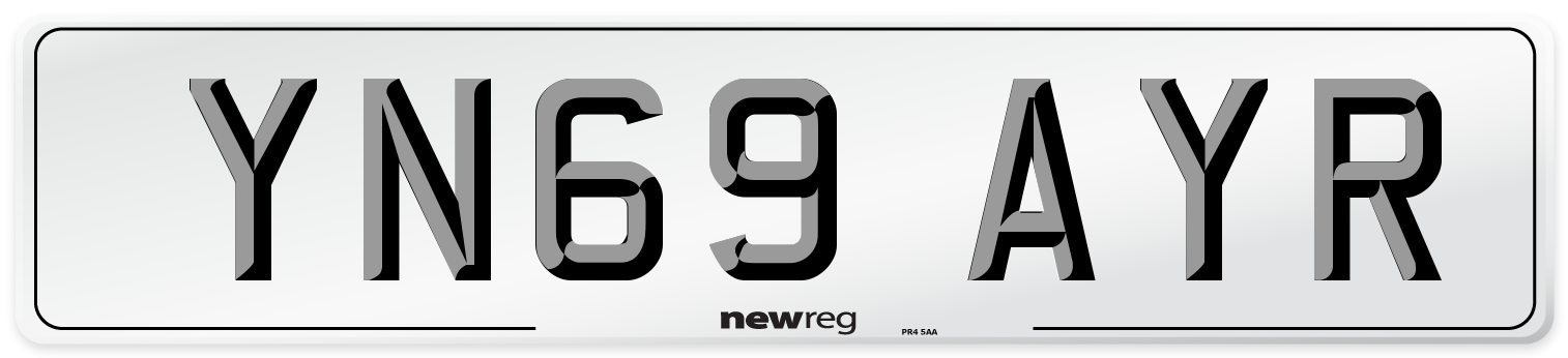 YN69 AYR Number Plate from New Reg